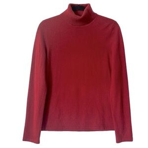 Lord & Taylor 100% Cashmere Turtleneck Pullover Longsleeve Sweater Red Size XL