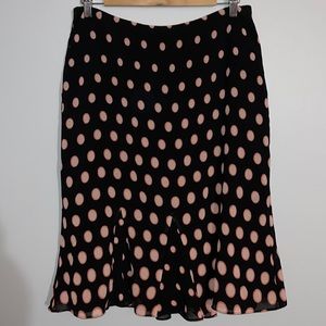 Emma James Polka Dot Lined Mermaid Skirt