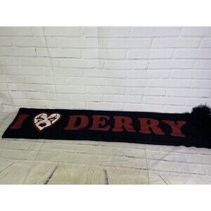 NEW IT Derry Pennywise Clown Horror Winter Scarf with Fringe Adult Unisex