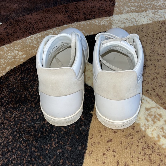 Louis Vuitton Fuselage White Leather Suede High Top Sneakers - Picture 7 of 17