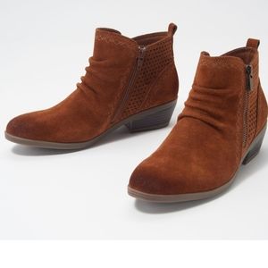 Earth Origins Leather Ankle Boots Colette Cheryl