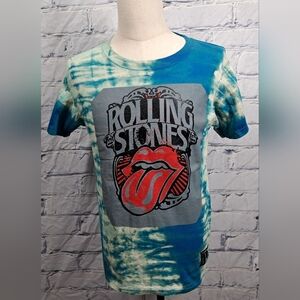 Vintage 90s Y2K Rolling Stones Men's T-Shirt Tee Limited Edition Tie  Dye Medium