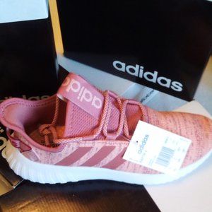 New Adidas Kaptir X Raw Pink Low Top Cloudfoam Sneakers Kicks Women's Size 9.5