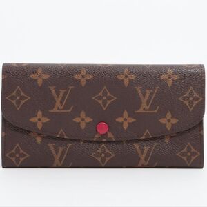 💯Authentic Louis Vuitton Monogram Portofeuille Emilie Long Wallets