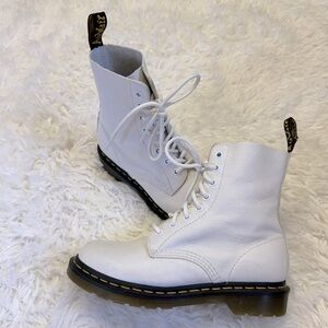 Dr. Martens 1460 Pascal Boots White Dr. Marten Boots White Combat Boots