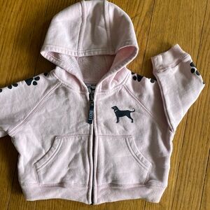 Black Dog baby hoodie