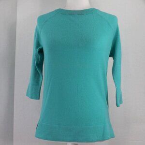 Lord & Taylor 100% Cashmere Soft Green Sweater SP