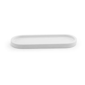 ROOM 360 Miami Heavy Concrete White Tray Vanity Amenity Dish Minimalist Platter