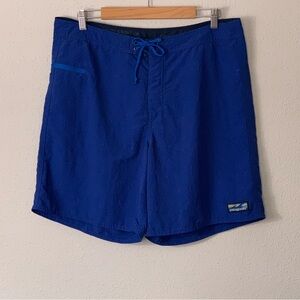 Patagonia Swim Beach Drawstring Board Shorts in Blue Size 36 x 8