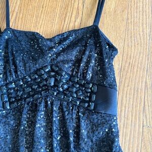 Jessica McClintock sequin mini dress