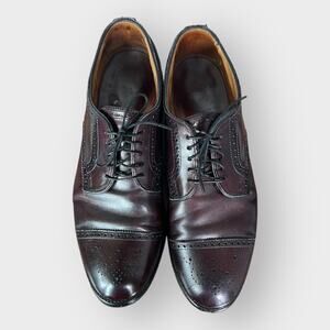 Allen Edmonds Sanford Burgundy Oxford Shoes men’s size 10