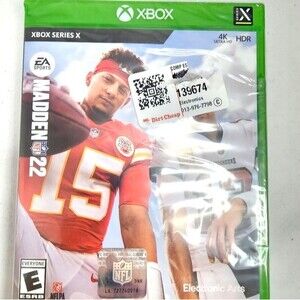 XBOX Madden NFL 22 Video Game, New In Plastic