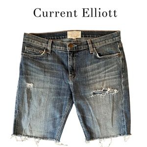 Current Elliott Distressed Jean Shorts Size 27