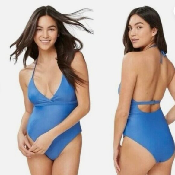 NWT Andie Swim The Lagos Blue Coastal One Piece Size Small Ultra Nice MSRP $125 - Picture 1 of 6