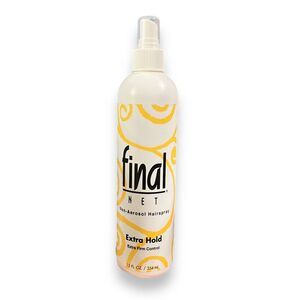 Final Net Hairspray Non-Aerosol Extra Hold Firm Unscented 12 oz Jumbo Bottle New