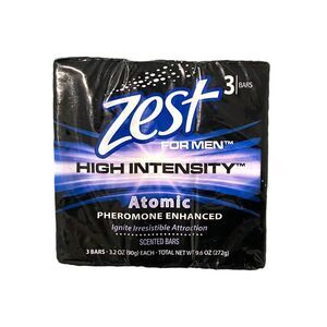 1 pack of 3 ZEST ATOMIC High Intensity Men Pheromone Enhanced Bars Soap 3.2 oz