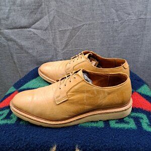 11.5 Allen Edmonds Cove Drive Tan Leather Casual Oxford Shoes Cream Men