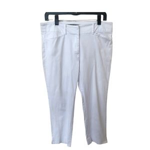 Zara white cropped pants, basic, size 8, modest coastal and slimming