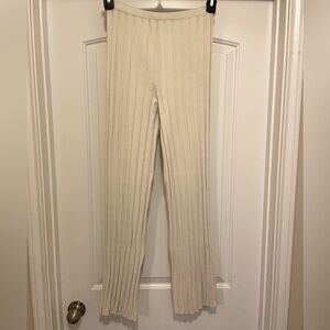 FindMeNow cream ribbed skinny stretchy pants