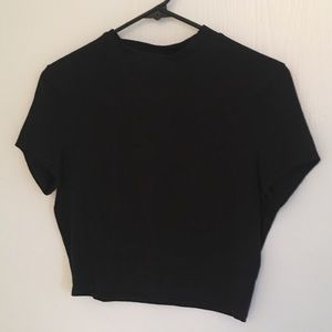 Cheap Monday mock neck crop tee