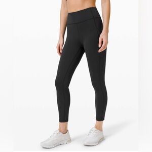 Lululemon Invigorate High-Rise Tight 25" Black Leggings w/ side pockets 2022