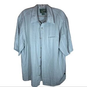 Woolrich men’s short sleeve button front lightweight shirt size L