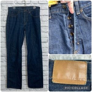 J. Crew Button Fly Straight Jeans size 10/35