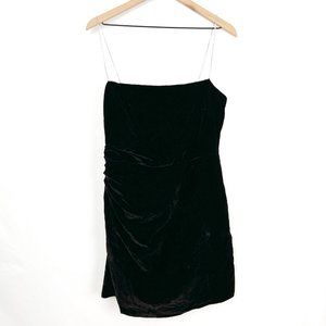 New House of Harlow 1960 Velvet Draped Wedding Guest Sexy Diamonds Rhinestones