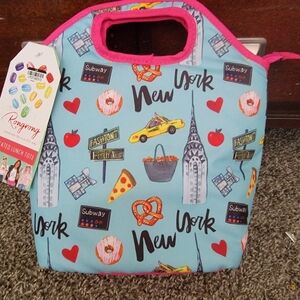 New York insulated lunch tote