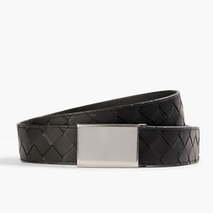 SALE!!! Bottega Veneta Intrecciato logo unisex leather belt NWB