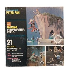 Gaf view master talking reel Peter Pan Vintage Disney