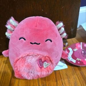 NWT IndieMae the Axolotl Squishmallow 5" Valentine's Squad ❤️