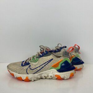 Nike React Vision Running Shoes Pale Ivory Orange Green Blue Womens Size 6.5