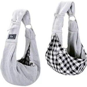 CUBY Dog and Cat Sling Carrier - Hands Free Reversible Pet Papoose Bag - New