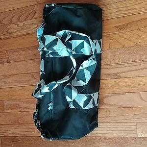 Black Nylon Lightweight Duffle Bag