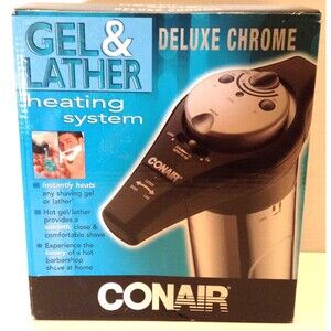 Conair HGL11 Gel & Lather Heating System Machine Deluxe Chrome Barber shop Shave