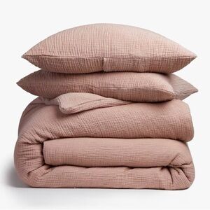 PARACHUTE King Organic Cloud Cotton Duvet Cover Set in Clay