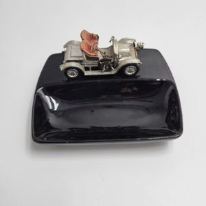 Vintage Lesney England Die Cast Matchbox Car Porcelain Change Tray Ashtray FLAWS