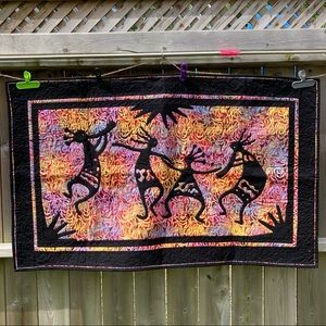 Kokopelli quilted wall hanging