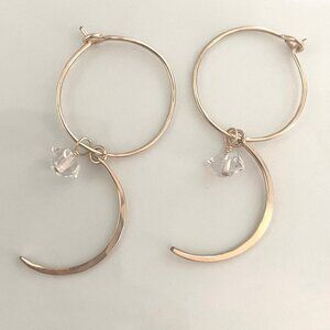 14K Gold James Michelle Eclipse Earrings