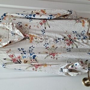 Womens John Mark floral long sleeve button down plus size shirt 3X