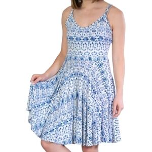 Cynthia Rowley Stretchy Knit Fit & Flare V-Neck Summer Sundress Size S