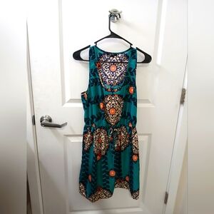 Greenish blue dress