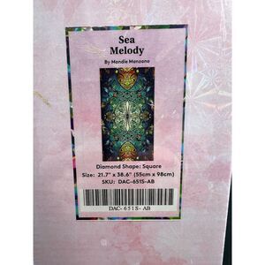 Diamond Art Club Mystery Kit "Sea Melody" 21.7"/38.6" Square Diamonds New Sealed