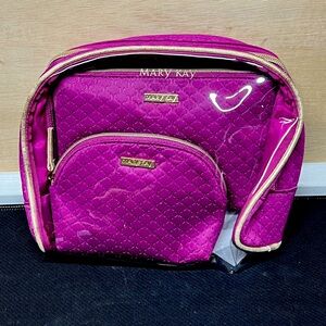 Mary Kay Makeup Nesting Bags Purple&clear