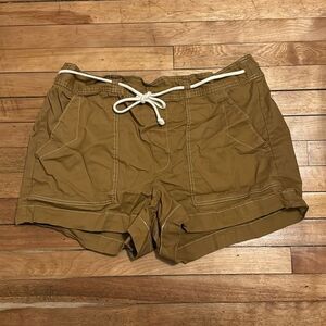 Free Assembly Women’s Golden Brown Drawstring Shorts Size XXL