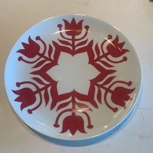 Kate Forrester for Crate & Barrel Nordic Snowflake Plate 8"