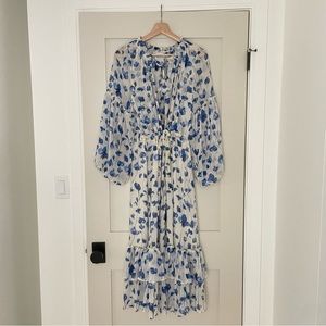 Misa Los Angeles Blue/White Dress size M