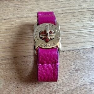 Marc Jacobs Pink Leather Bracelet