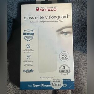 NIB Invisible shield, glass, elite visionguard + for iPhone 12 mini